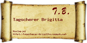 Tagscherer Brigitta névjegykártya