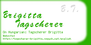 brigitta tagscherer business card